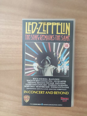 Led Zeppelin The Song Remains The Same VHS tape, Warner Home Video