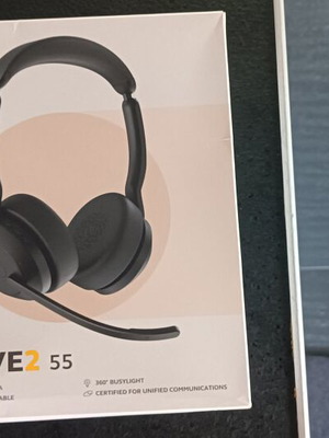 Jabra Evolve2 55 ασύρματα επαγγελματικά ακουστικά, σφραγισμένο