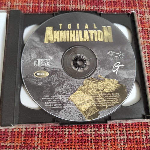 Total Annihilation PC CD game μεταχειρισμένο, 2 δίσκοι, 1997