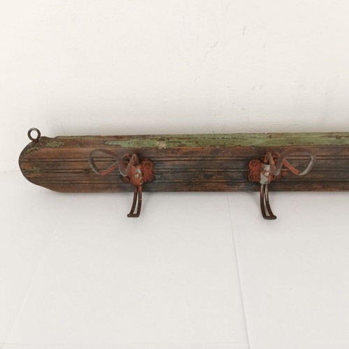 Wooden cafe coat rack used, 1930s vintage