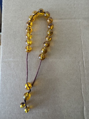 Komboloi amber beads