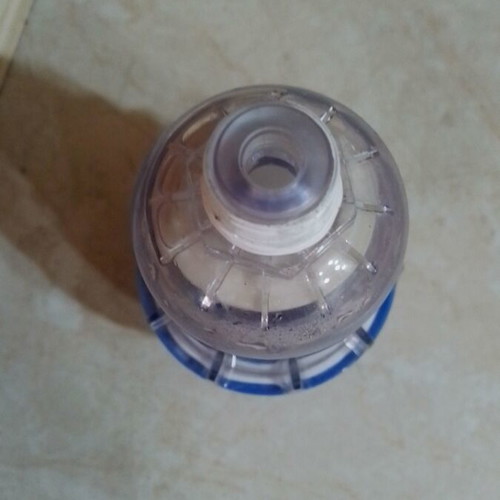 Inline water filter 1/2 inch with transparent body, like new