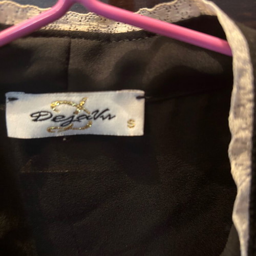 Two-tone shirt used, Dejavu, size S, black and white