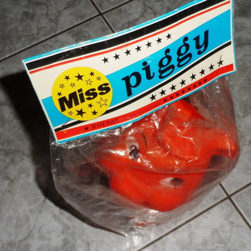 Miss Piggy vintage large original toy new, packaged