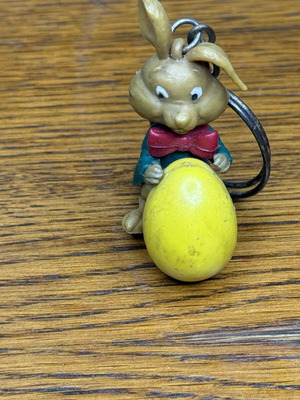 Easter Bunny Keychain used