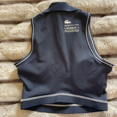 Lacoste gym top like new, blue, size S