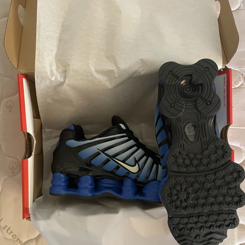 Nike Shox TL new with box, blue athletic shoes
