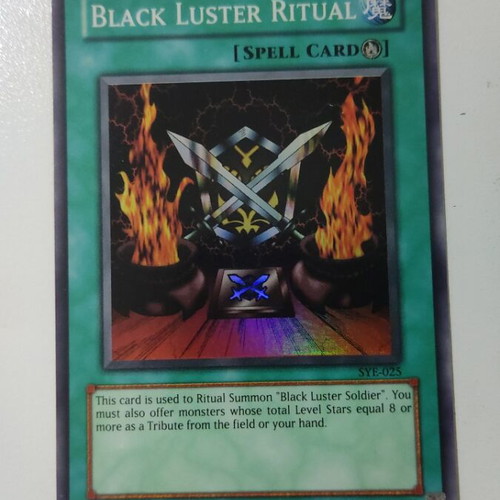 Black Luster Soldier and Ritual Card like new