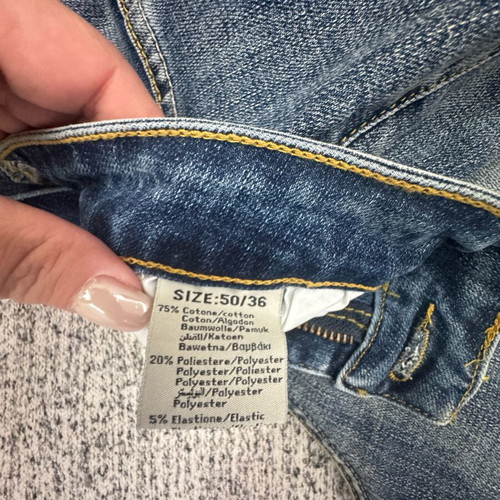 Bruno Leoni men's denim bermuda shorts like new, blue, size L