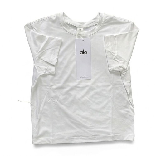 Alo Yoga Classic White T-Shirt new, size S