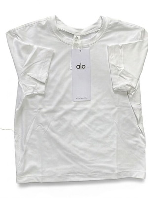 Alo Yoga Classic White T-Shirt new, size S