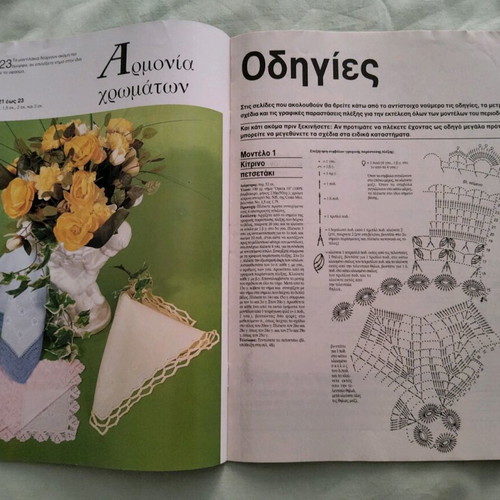 Diana vintage magazines used with embroidery and knitting ideas