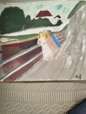 Handmade painting 40x29.5 cm like new