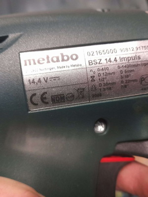 Δραπανοκατσάβιδο επαναφορτιζόμενο Metabo BSZ 14.4 Impuls SET καινούργιο