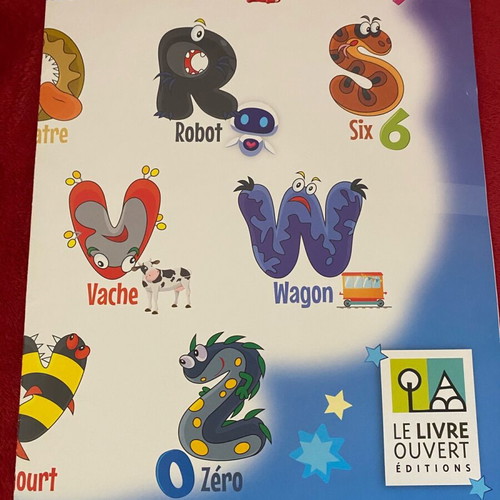 French alphabet poster used