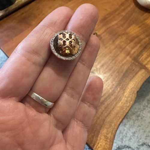 Steel earrings used, excellent condition