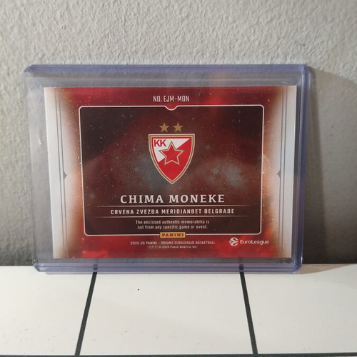 2025/26 Panini Origins Euroleague Chima Moneke patch 71/75 like new