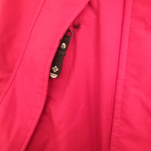 Columbia windbreaker jacket used, size Small, red