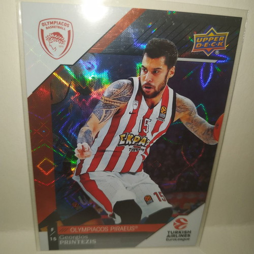 Georgios Printezis Rainbow 2018 card like new, Olympiacos
