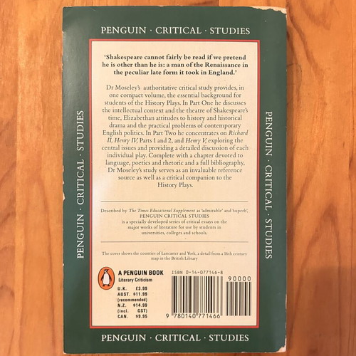 Shakespeare's History Plays by C.W.R.D Moseley