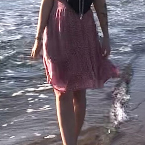 Dress M-L short sleeve floral like new, pink