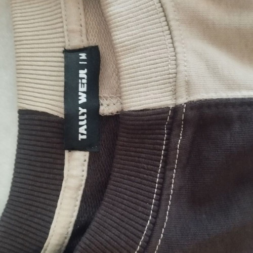Crop top sweatshirt Tally weijl new, beige and brown