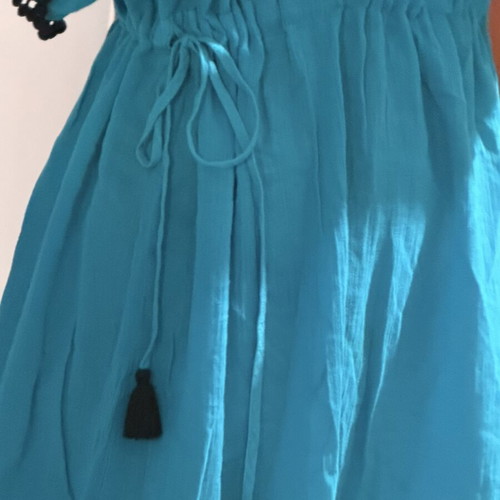 Calzedonia Corey turquoise beach dress caftan one size like new
