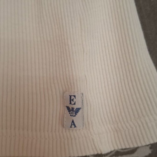 Emporio Armani women's tank top like new, white and blue, size S