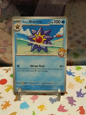 Misty's Starmie κάρτα Pokémon σαν καινούργιο, Destined Rivals DRI 047