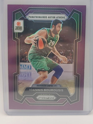 Κάρτα Ioannis Bourousis Panini-Prizm Euroleague Basketball Purple Prizm 77/99 καινούργιο
