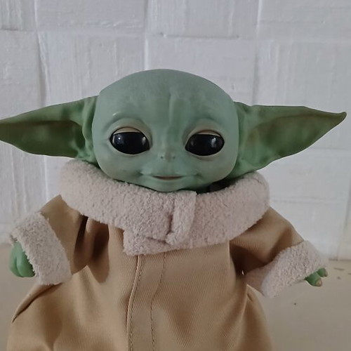 Baby Yoda The Mandalorian figure used, Mattel, 28-30 cm