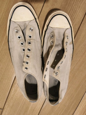 Converse All Star men's sneakers used, gray, size 46 without laces