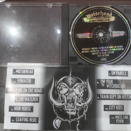 Motörhead Everything Louder, Everything Live CD like new, metal