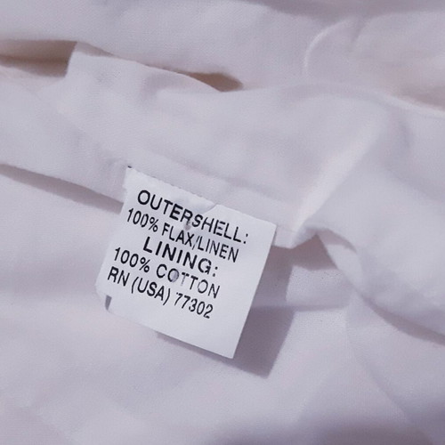 Zara Exclusive Linen Jacket Large 40 White Like New with Zipper and Belt