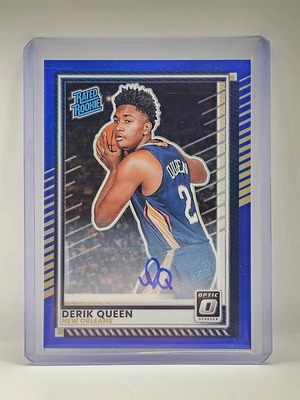 2025-26 Panini Donruss NBA Derik Queen Rated Rookie Optic Signature New Orleans Pelicans