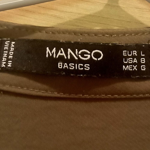 Mango shirt light fabric khaki large like new