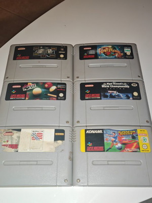 Super Nintendo SNES PAL games pack of 6 used, original cartridges