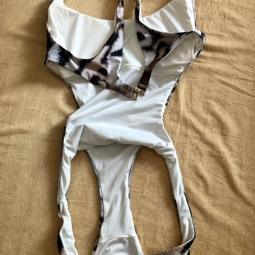 Sugarfree one-piece swimsuit XL with tiger print