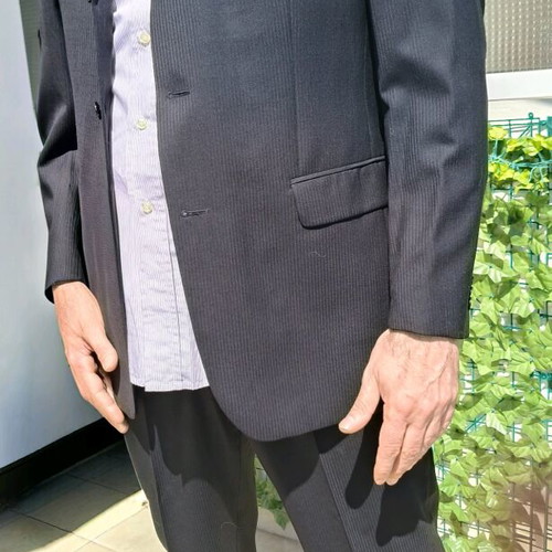 Glou straight fit black suit-pants set like new