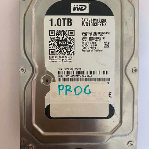 WD Black 1TB 3.5" SATA3 hard drive like new
