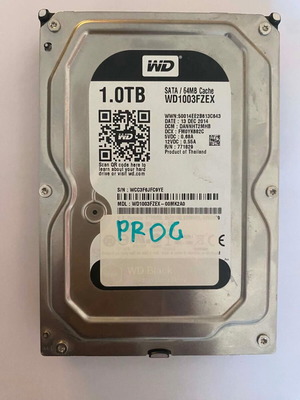 WD Black 1TB 3.5" SATA3 hard drive like new