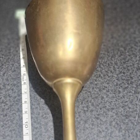 Brass liqueur glass used, vintage style, 100-120 ml
