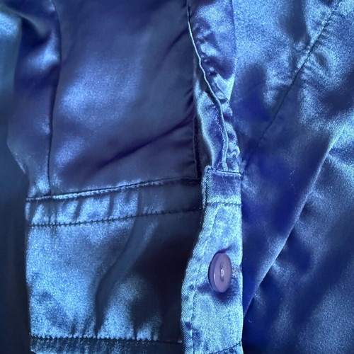Blue satin shirt like new, size S