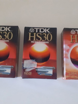 Κασέτες βιντεοκάμερας TDK HS30 και HS45 καινούργιες, σετ 3
