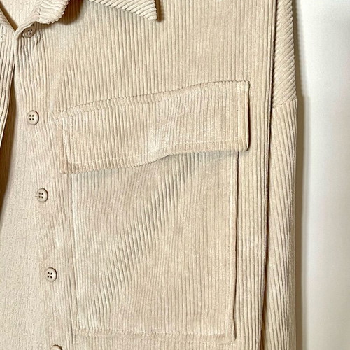 Moutaki Overshirt corduroy beige like new with large pockets