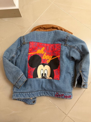 Zara kids denim jacket used, size 2-3