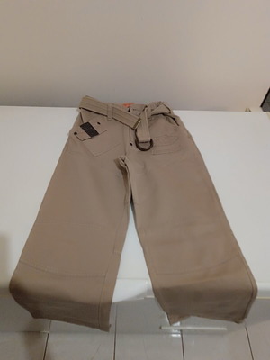 M-ONE beige jeans for 10-year-old kids, size 140 cm
