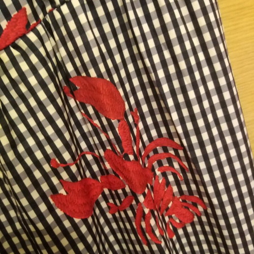 Summer dress with lobster print, like new, sizes XL and XXL