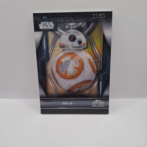 Topps Chrome Black 2024 Star Wars No. 30 BB-8 Gold Refractor like new