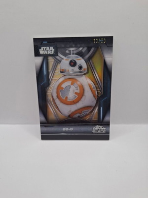 Topps Chrome Black 2024 Star Wars No. 30 BB-8 Gold Refractor like new